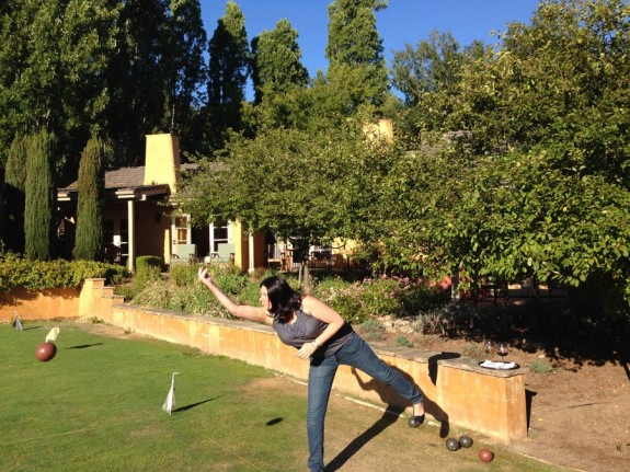 Bocce on the lawn