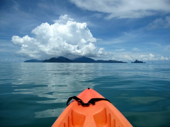 kayaking in the Andaman Sea